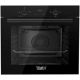 TEVA Built-In Gas Oven 60 cm 82 Litres Digital With Fan Glass Black ‎QGSTL GLASSMN