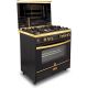 MG Gas Cooker 90*60 Hulk Gold Cast Iron 5 Burners No Safety HPA-9004