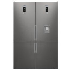 Ocean Combi Refrigerator 341 Liter 14 Feet With Tap Silver CNF-4101-TD-XA