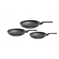 Pyrex Granite Frying Pan 3 Pieces Black 6223004509537