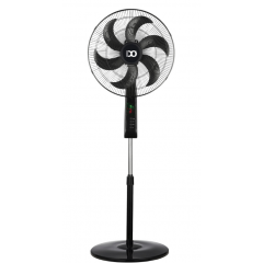 Ido Stand Fan With Remote Control 18 Inches 75 Watts 6 Blades SF18RC-BK