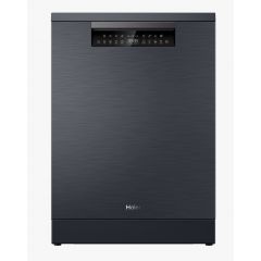 Haier Dishwasher 8 Programs 15 Person Black Silk Steel HDWE15-46BK6EG