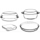 Borcam 2 Casseroles and 2 Oven Dishes Set PA-159159