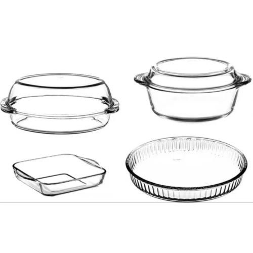 Borcam 2 Casseroles and 2 Oven Dishes Set PA-159159