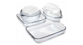 Borcam 2 Oven Dishes and 2 Casseroles Set PA-159144