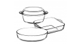 Borcam 2 Oven Dishes and 1 Casserole Set PA-159071