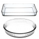 Borcam Rectangular Oven Dish & Round Oven Dish Set PA-159172