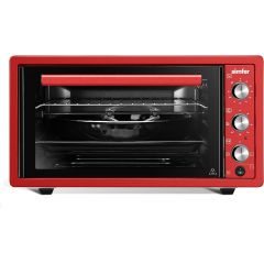 Simfer Electric Oven With Grill 45 Liter 1400 Watt Red 1215135