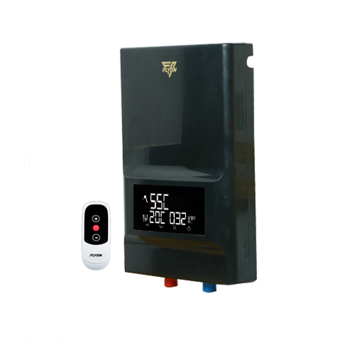 Flyon Instant Electric Water Heater 13.5 KW With Remote Control Black Premium-Gold-13.5