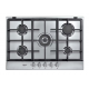 Whirlpool 5 Burner 73 cm Built-In Gas Hob Silver AKR-358-IX