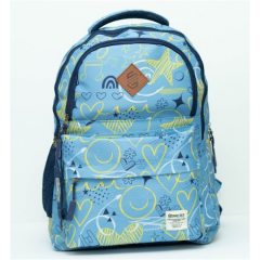 Smart Gate School Carrying Hearts Stars Backpack 15.6 Inch Blue Sky SG-9136