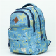 Smart Gate School Carrying Hearts Stars Backpack 15.6 Inch Blue Sky SG-9136