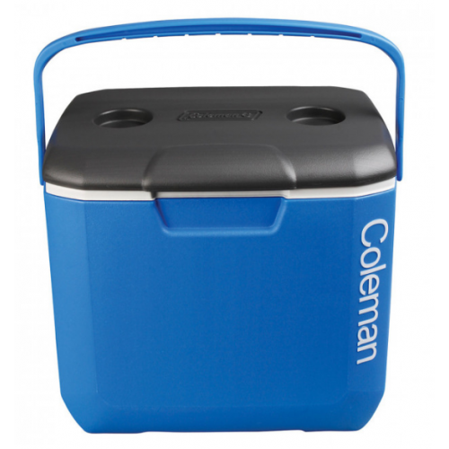 Coleman 30 Quart Travel Cooler Extreme Blue 2 Lid Grey 070836083