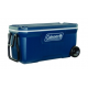 Coleman 100 Quart Travel Cooler with Wheels Extreme 5 Lid Navy 070837216