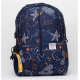 Smart Gate School Carrying Hearts Stars Backpack 6 Pockets With USB Port 15.6 Blue Black SG-9140