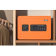 Deli Furniture Safe Biometric & Electronic Lock & Key 250 x 350 x 250 mm 9 Kg Orange ET590