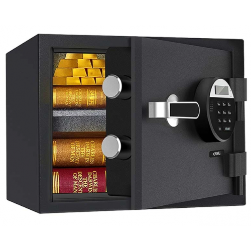 Deli Digital Safe Box Fireproof Black ET580