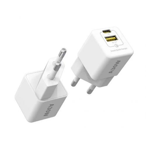 Araree RENERGY A30W Quick Charge Power Adapter USB 2 Port White AR60-01413A