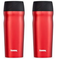 Tank Me Thermal Mug with Push Button 360 ml 2 Pieces Red TANK-ME-SS-360R