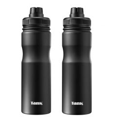 Tank Me Bottle 650ml Stainless Steel 2 Pieces Black TANK-ME-SS-B