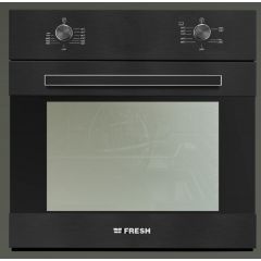 Fresh Built-In Gas Oven 60 cm With Gas Grill Black Close-10345