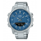 Casio Analog-Digital Combination Blue Dial Stainless Steel Mens Watch AMW-880D-2A1VDF