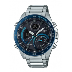 CASIO Edifice Mens Watch Silver ECB-900DB-1BDR