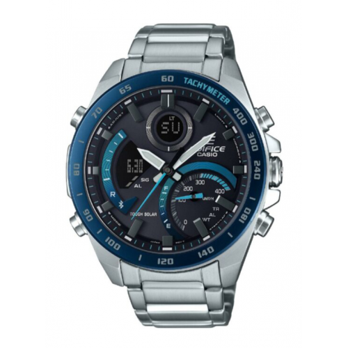 CASIO Edifice Mens Watch Silver ECB-900DB-1BDR