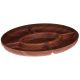 Evelin Wooden Oval Snack Plate With 5 Holes E-14797