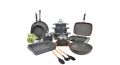 Saflon Turkish Granite Cookware Set 15 Pieces SA-15BK