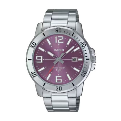 Casio Enticer Men Analog Purple Dial Men MTP-VD01D-6BVUDF