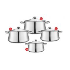 Tefal Zahran Stainless Steel Classic Stewpot Set 18,22,26,32 6221064008854