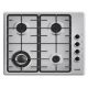 Classic Gas Hob Built-in 60cm 4 Burners Cast Iron Holders Side Switches YM640VZ41I