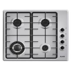 Classic Gas Hob Built-in 60cm 4 Burners Cast Iron Holders Side Switches YM640VZ41I