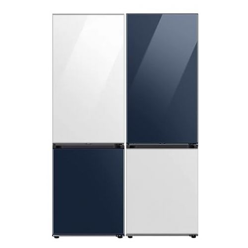 SAMSUNG Twins Combi Refrigerator Bottom Freezer 688L White and Blue