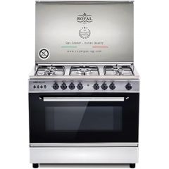 Royal Gas Cooker Enamel 5 Burners 60 * 90 cm with Fan R-2010345