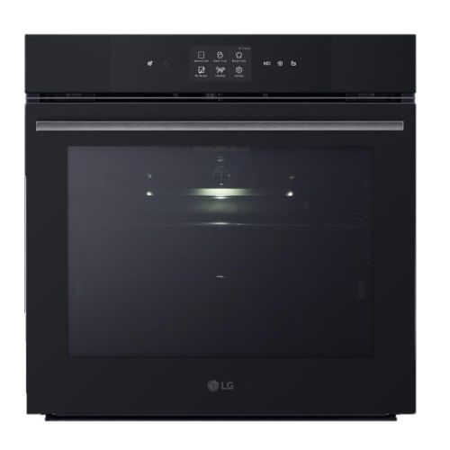 LG Instaview Built In Electric Oven 60 cm 76 L Air Fry and Steam Matt Black WSED7667M