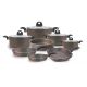 Trueval Plus Cookware Set 12 Pieces Granite 6222013231088