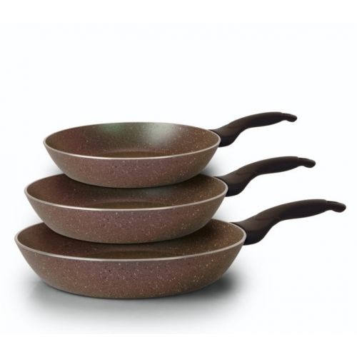 Trueval Plus Cookware Set 3 Pieces Granite 6222013229047