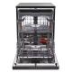 HOOVER Dishwasher 15 Person 60 cm Inverter Digital 8 Programs Black HF5C7F1PB-EG