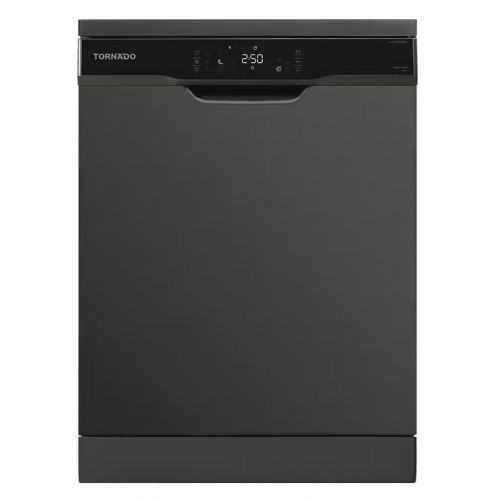 TORNADO Dishwasher 15 Person 60 cm 8 Programs Digital Black TDV-FN158CBK