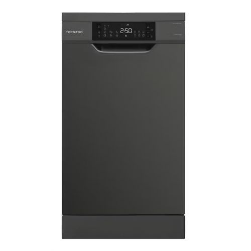 TORNADO Dishwasher 10 Person 45 cm Digital 7 Programs Black TDV-FN107CBK