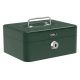 Deli Cash Box Durable Steel Construction With Key Vintage Green ET504