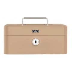 Deli Cash Box Durable Steel Construction With Key Cashmere ET502