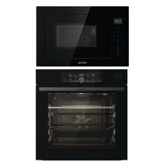 Gorenje Built-In Electric Oven 60 cm and Microwave Oven 60 cm BSA6747A04BGWI