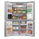 Gorenje Refrigerator With Freezer 90 cm 609 Liters Inverter and Dishwasher 16 Person 60 cm NRM918FUX