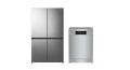 Gorenje Refrigerator With Freezer 90 cm 609 Liters Inverter and Dishwasher 16 Person 60 cm NRM918FUX