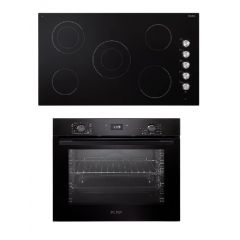 Elba Built-In Electric Oven With 60 cm and Electric Ceramic Hob 5 Zones 90 cm EL11XLFB300RF