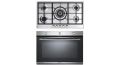 Elba Built-In Gas Oven 90 cm with Grill and Gas Hob 90 cm 5 Burners140-G94 F