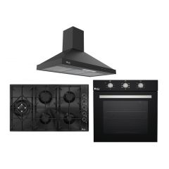 Purity Built-in Gas Oven 60 cm , Gas Hob 90 cm and Chimney Hood 90 cm 650 m3/h OPT602GG